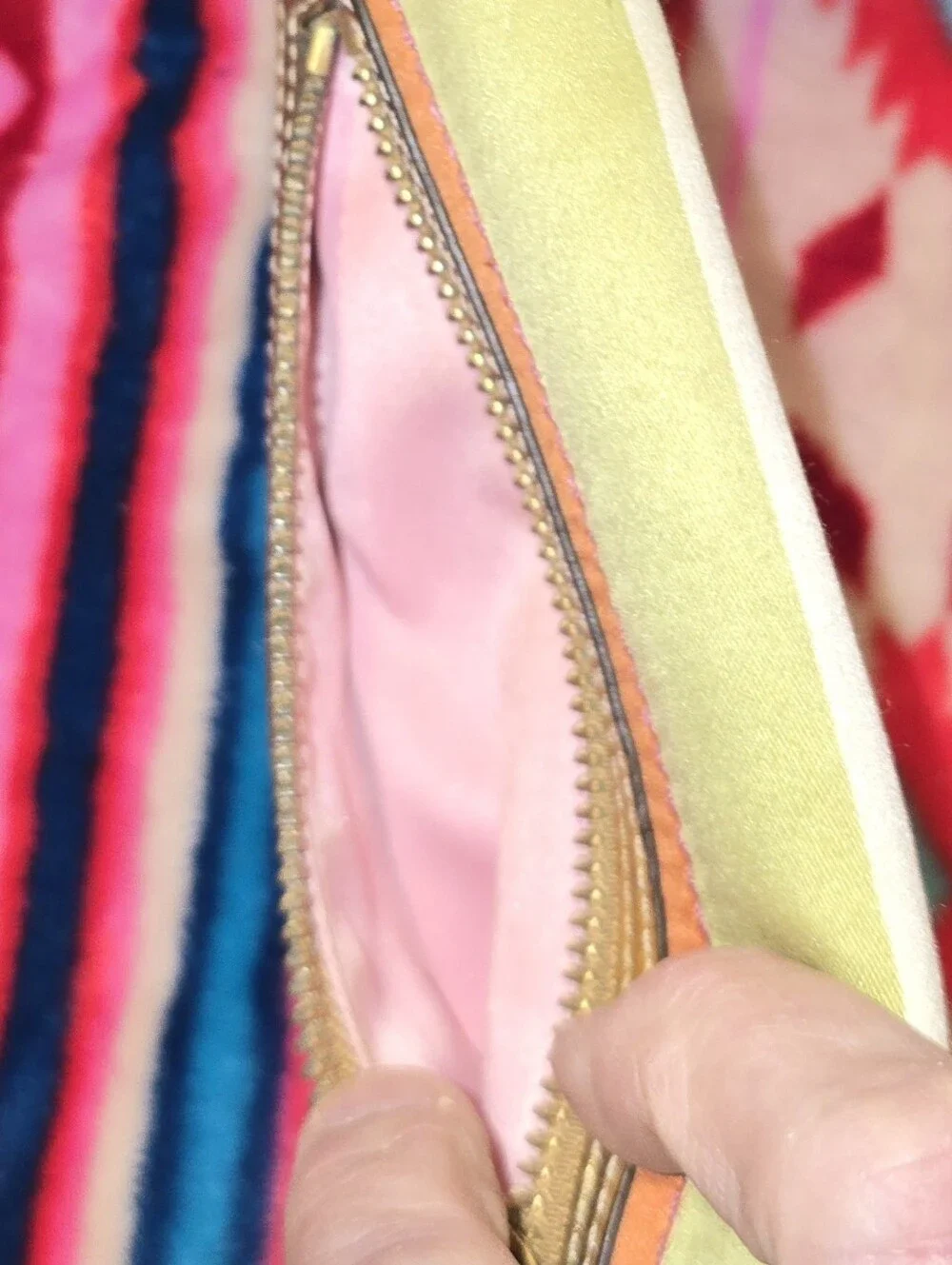 Coach Legacy Stripe Kisslock Pouch/Clutch - Picture 7 of 11